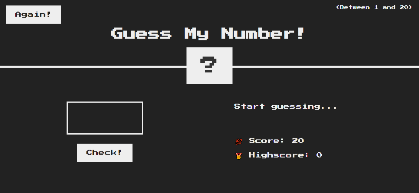 Guess my number game